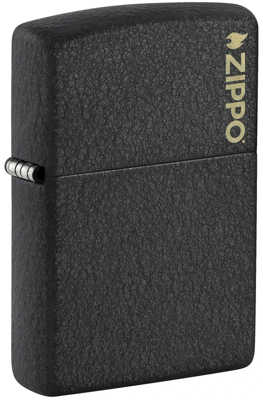 Zippo Black Crackle with laser logo - Image 1