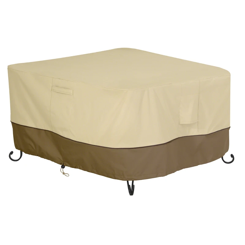 Classic Accessories Veranda 62" Square Fire Pit Table Cover - Durable and Water Resistant Outdoor Cover (56-034-011501-00) - Image 1