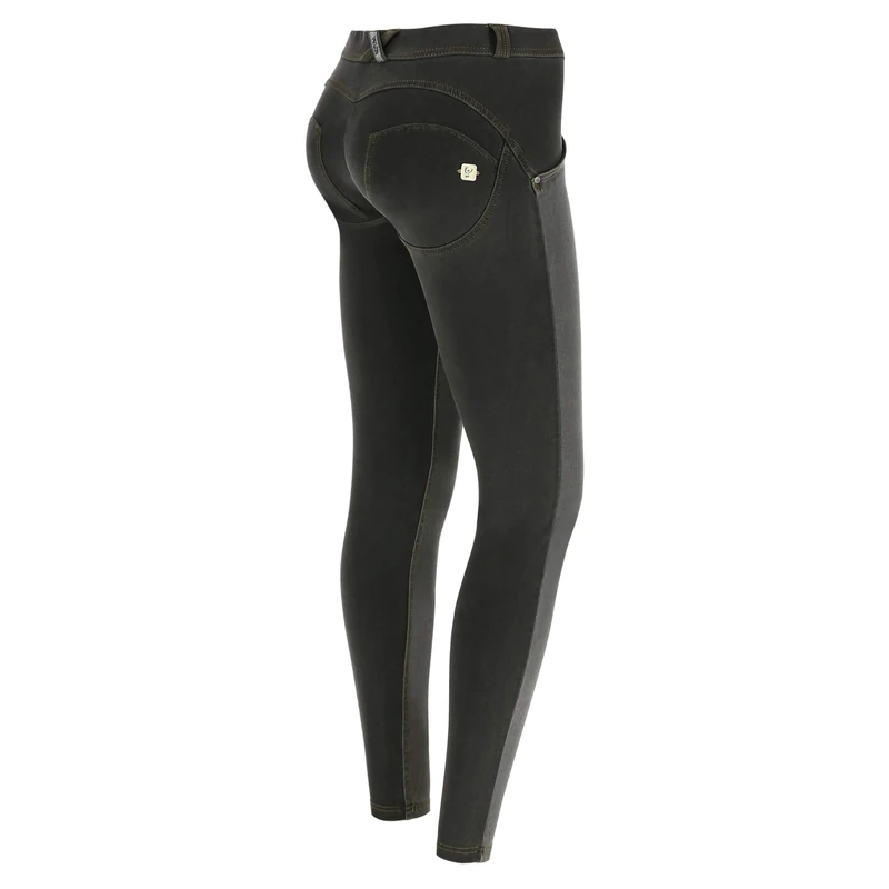 FREDDY WR.UP® Regular-Rise Skinny-fit Trousers in Ripped Denim - Black - Large