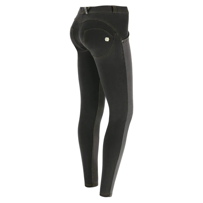 FREDDY WR.UP® Regular-Rise Skinny-fit Trousers in Ripped Denim - Black - Small