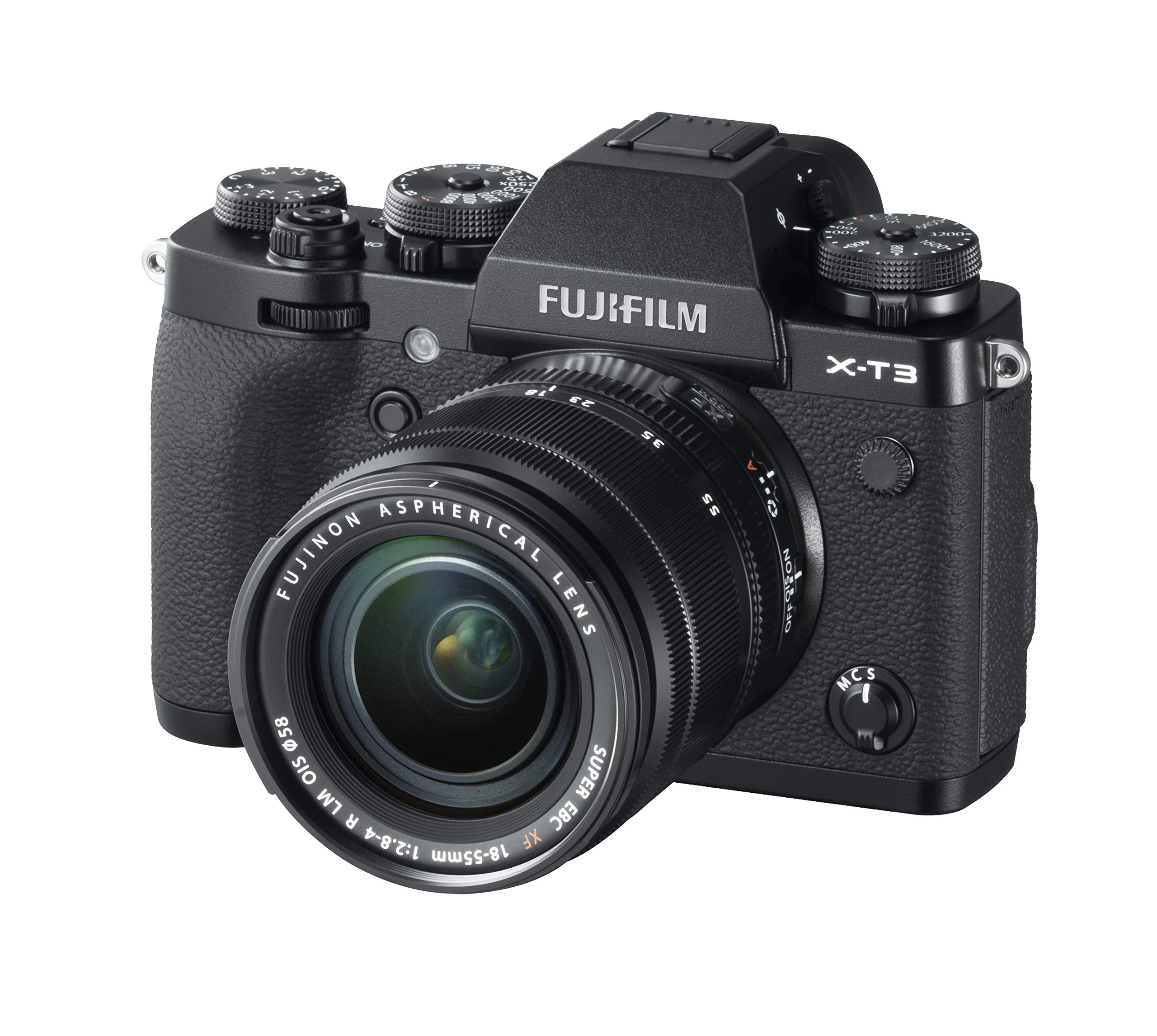 Fujifilm 16588705 X-T3 Mirrorless Digital Camera, Black with Fujinon XF18-55mm F2.8-4 R LM Optical Image Stabiliser Lens kit (includes BC-W126S Battery Charger)