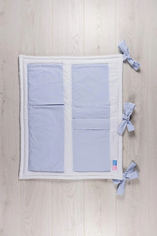 Robert Osswald 1.1.5.1.1.1.1-K01-07 Utensil with Pockets 75 cm x 70 cm for Cot Grey