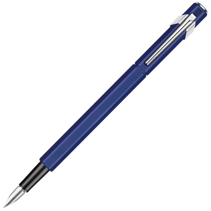 Caran d'́Ache Fountain Pen Matt Blue Nib B