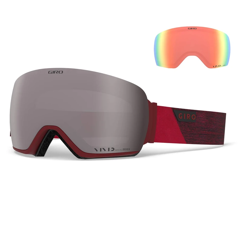 Giro GIRRJ Article Snow Goggles - Red Peak - Vivid Onyx/Vivid Infrared Lenses, One Size