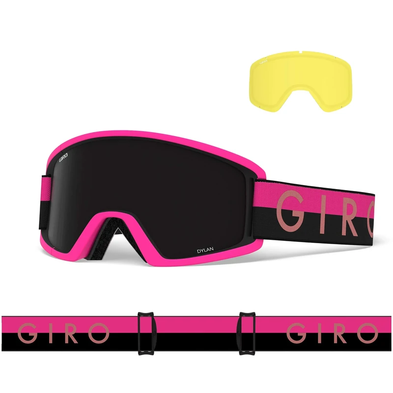 Giro GIRRJ Women Dylan Snow Goggles - Black/Pink Throwback Uby, Medium Frame