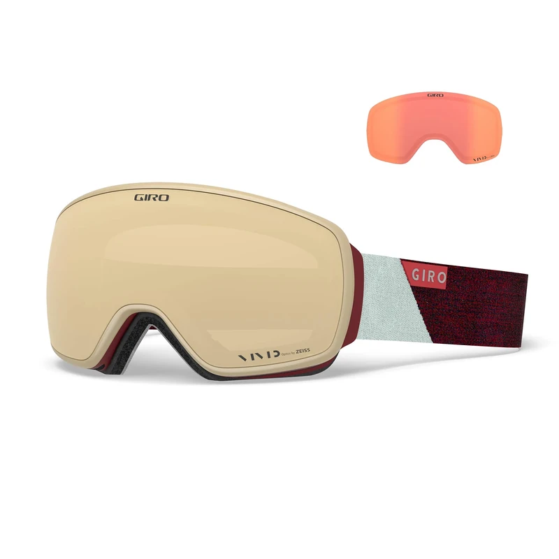 Giro GIRRJ Eave Snow Goggles - Scarlet/Grey Peak Vc Vi, One Size