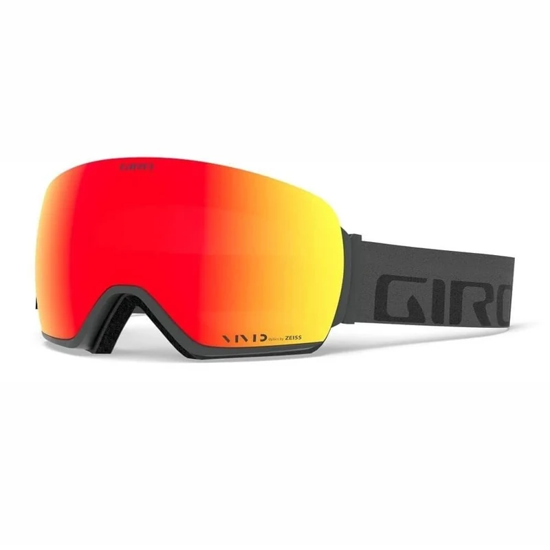 Giro GIRRJ Article Snow Goggles - Grey Wordmark - Vivid Ember/Vivid Infrared Lenses, One Size