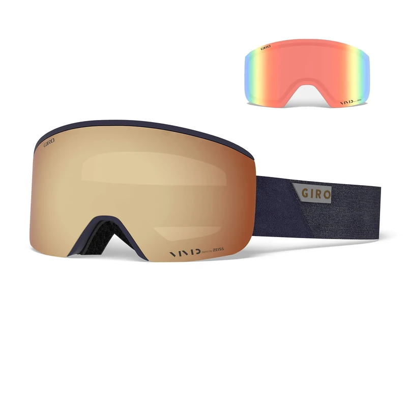 Giro GIRRJ Axis Snow Goggles - Midnight Peak - Vivid Copper & Infrared Lenses, Medium Frame