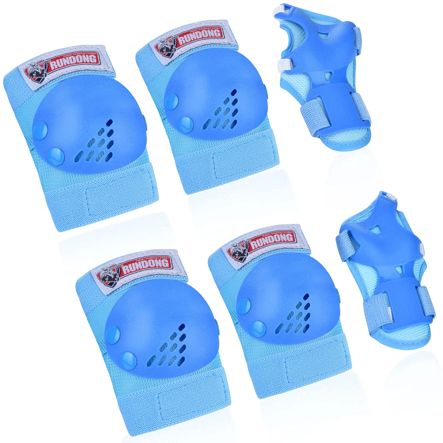 Youth/Kids Knee Pads Elbow Pad Wrist Guards Protective Gear Set for 3-15 Years Child Roller Skates Skateboard Inline Rollerblading Cycling BMX Bike Skating Scooter Riding and Other Outdoor Sports