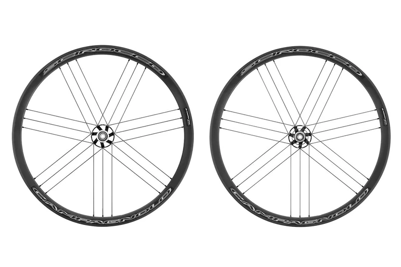 Campagnolo Scirocco Bolt-Thru Disc Brake Wheelset, Black, Shimano Freehub
