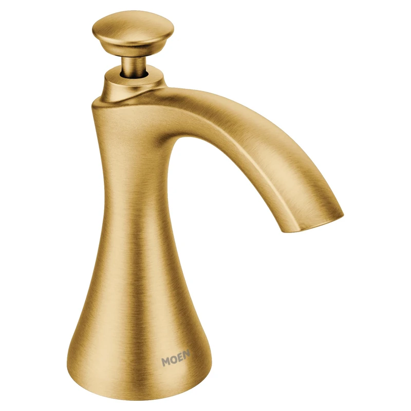 Moen S3946BG Transitional Soap Dispenser, Brushed Gold