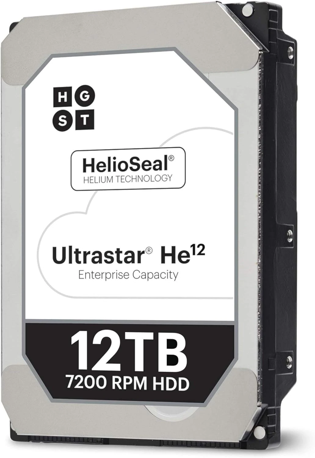 HGST Ultrastar He12 | HUH721212ALE601 | 0F27454 | 12TB 7200 RPM 256MB SATA 6.0Gb/s 3.5" Cache | 512E | BitLocker Hard Drive Encryption | Power Disable Function |