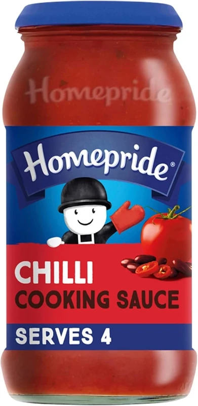 Homepride Chilli Cooking Sauce, 485 g Jar (Pack of 1)