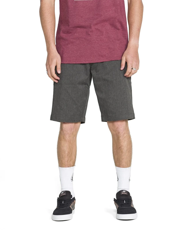 Volcom Men's Vmonty Stretch Short, Charcoal Heather, 33