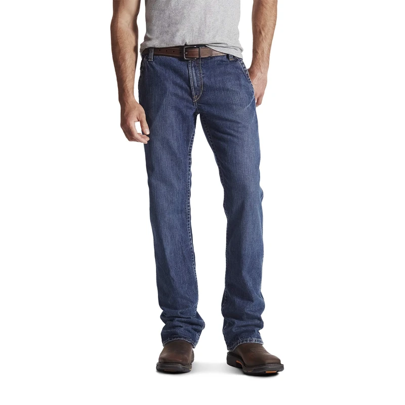 ARIAT Men's Flame Resistant M4 Low Rise Jean Work Utility Pants, Flint, 3XL UK