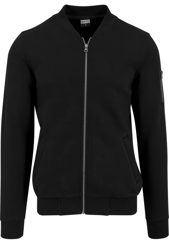 Urban Classics Men's Sweat Bomber Jacket, Black (Black 7), XXX-Large