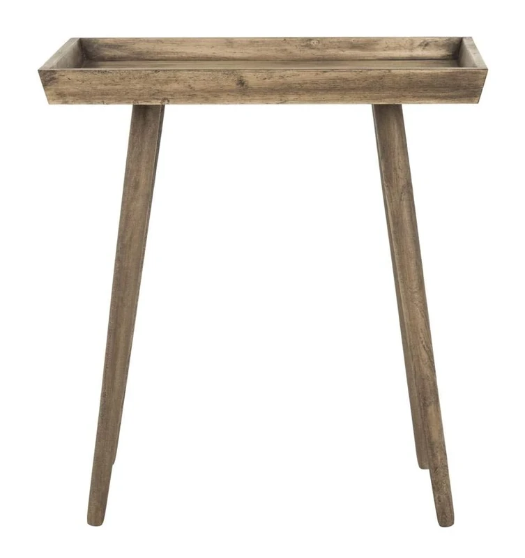 SAFAVIEH Modern Wooden Accent Table, in Dark Brown, 40 X 60 X 64