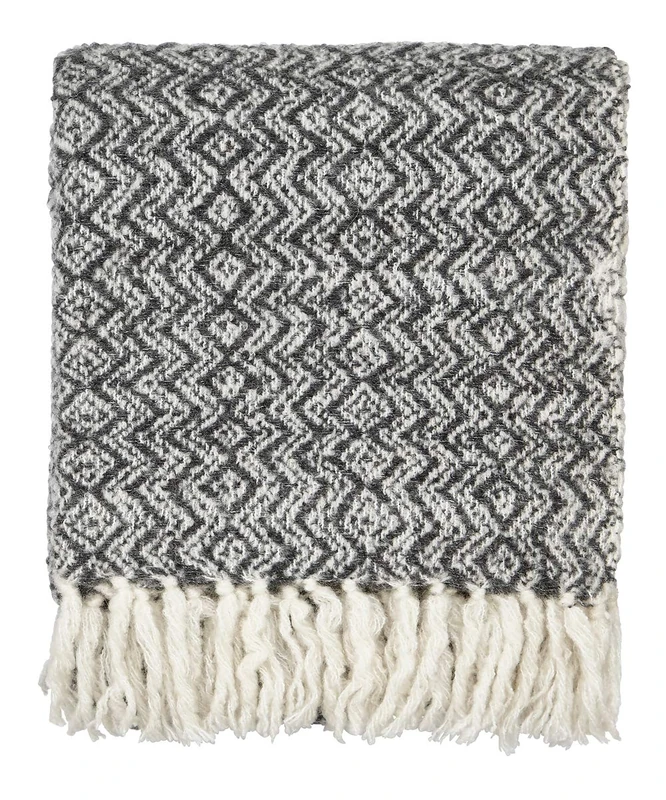 Bedeck Akihi Woven Throw, Charcoal, 130x170 - Image 1