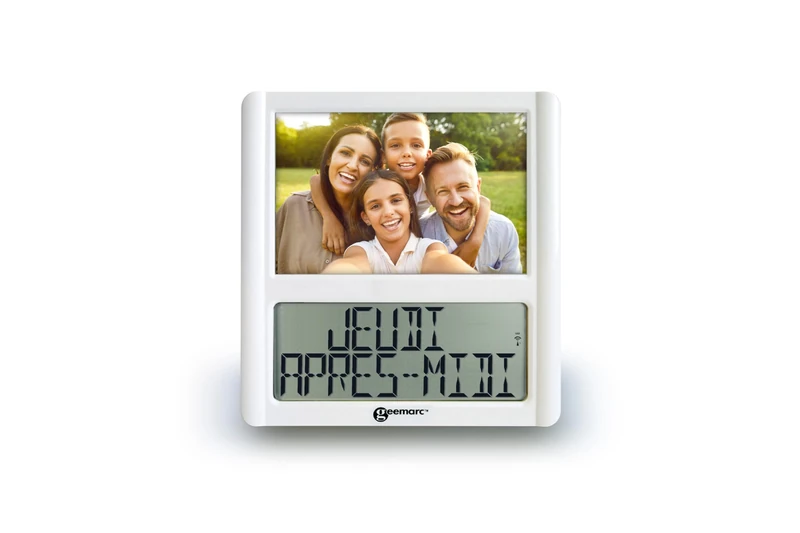 Geemarc Telecom S.A Geemarc VISO5 White Radio Controlled Clock, Plastic, One Size