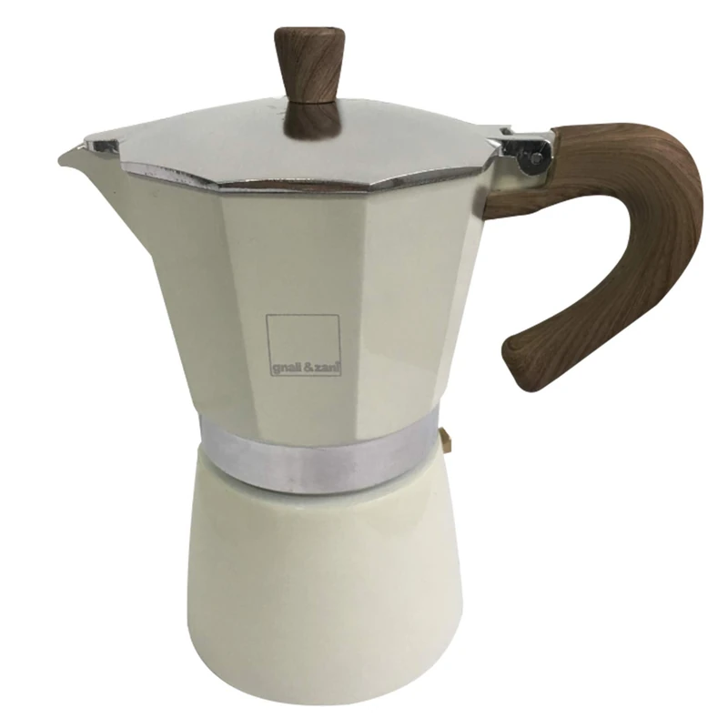Gnali&Zani Venezia Coffee Maker 6 Cups Induct Cream