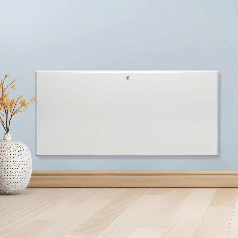 Purus 1800W White Electric Radiator Heaters for Home, Bathroom Safe Electric Heater Setback Timer Lot 20 & Advanced Thermostat Control Wall Mounted or Floor Standing Low Energy Panel Heater