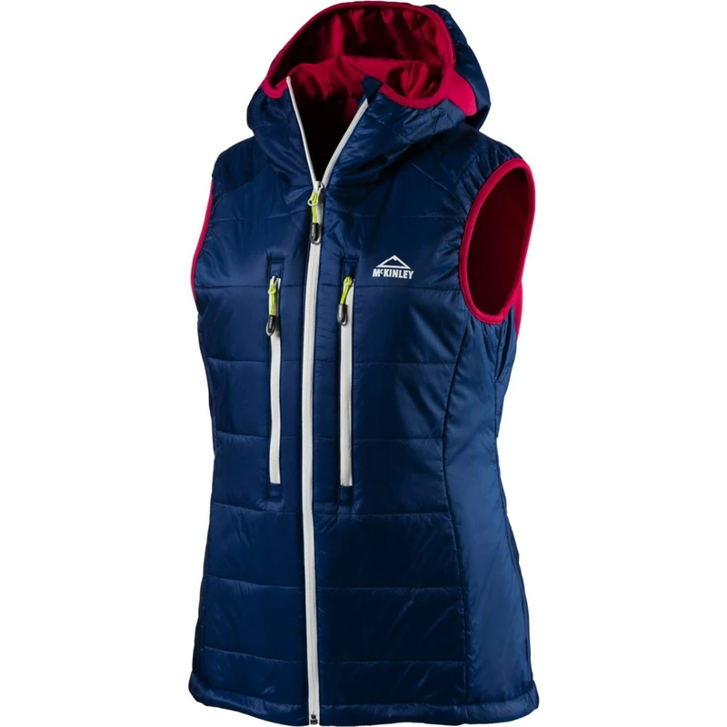 Mckinley Women Kivalina Wms Vest - Navy Dark/Pink, Size 44