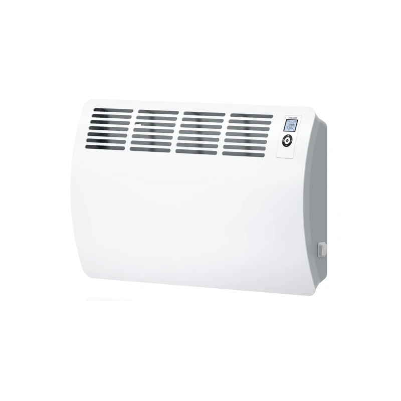 STIEBEL ELTRON Wall mounted convector, electric heater CON 15 Premium U, 1500 W for about 15 sqm, 7-day + 120-minute timer, frost + overheating protection, open window detection, Lot 20 compliant, alu