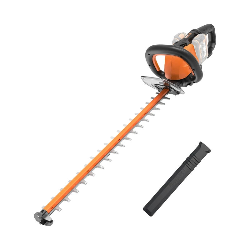 WORX WG284E.9 Wireless 40V Hedge Trimmer, 60cm Dual Action Blades, 27mm Spacing, Lightweight and Ergonomic, Protective Load, Delivered without Battery or Charger