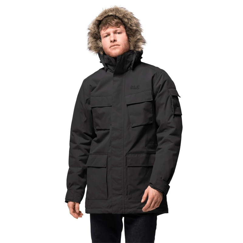 Jack Wolfskin Glacier Canyon Parka Men's Parka - Copper, Large - Image 1