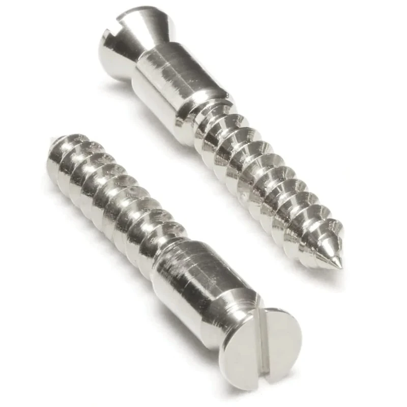 FLOYD ROSE BRIDGE WOOD SCREW STUD - CHROME (PKG)