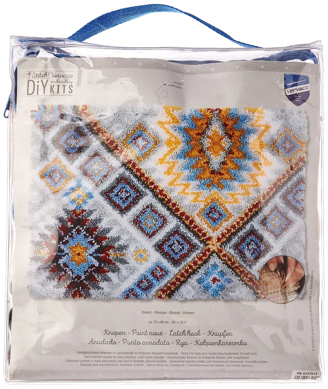 Vervaco Latch Hook Kit: Rug: Ethnical, NA, 70 x 46cm