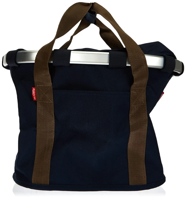 KLICKfix Unisex Adult Bikebasket Bicycle Basket, Dark Blue, 35 x 28 x 26 cm, 15 L