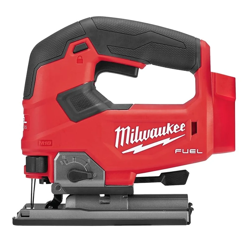 Milwaukee M18 Fuel D-Handle Jigsaw, 18V, Brushless, 3500 RPM, 10T, 15° Angle, Black