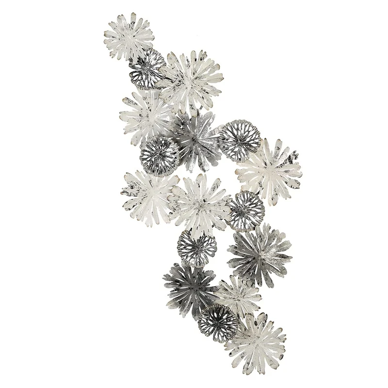 Casablanca Wall Decoration White/Silver/Grey 150 x 70 cm