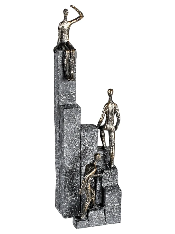 Casablanca - Climbing - Sculpture - Poly Bronze - Height 39 x Width 10 x Depth 11 cm