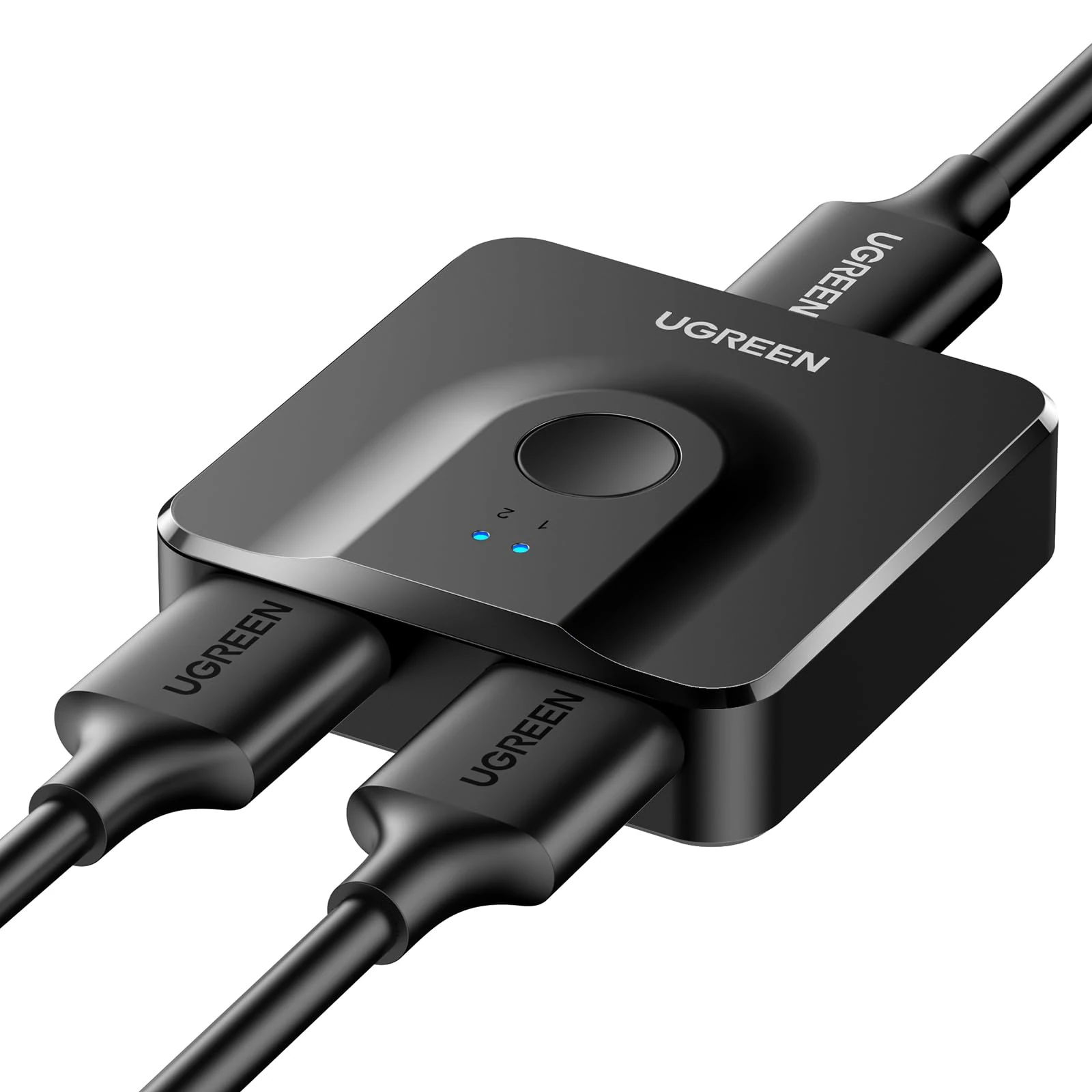 UGREEN HDMI Switch 4K@60Hz, Bi-directional HDMI Splitter 2 In 1 Out, hdmi Switcher Support 3D HDR10+ HDCP 2.2 Compatible with PS5 PS4 Xbox One TV Box Laptop HDTV Projector Monitor