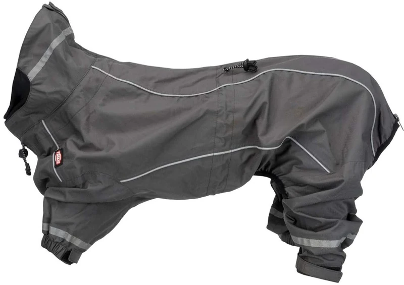 Trixie Vaasa Dog Raincoat, Grey, 70 cm