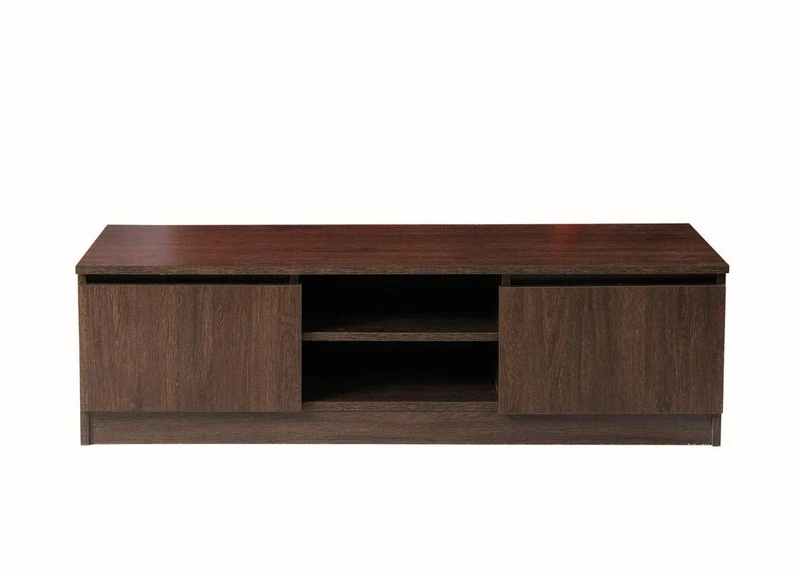 Timber Art Design Modern TV Unit 120cm Media Cabinet 2 Doors + Shelf Wenge Turin