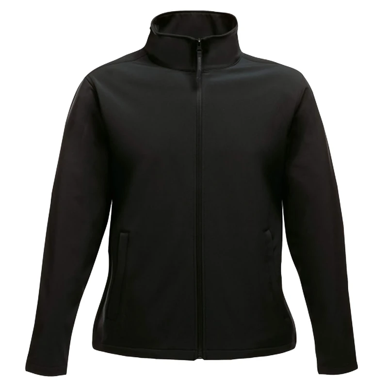 Regatta Womens/Ladies Ablaze Printable Softshell Jacket (14 UK) (Black/Black)