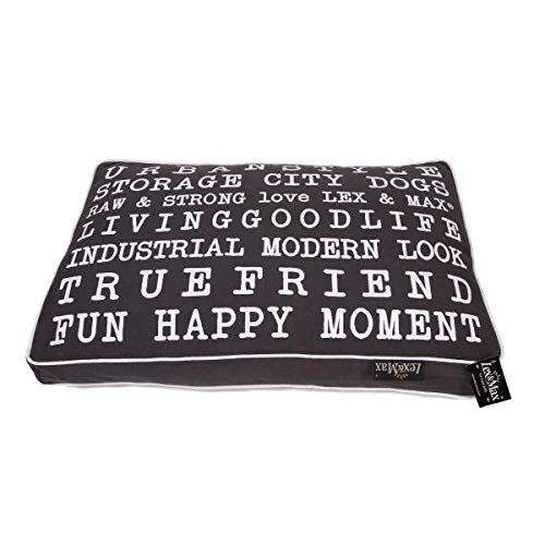 Lex & Max BOXBED TEXT URBAN 75X50 GREY