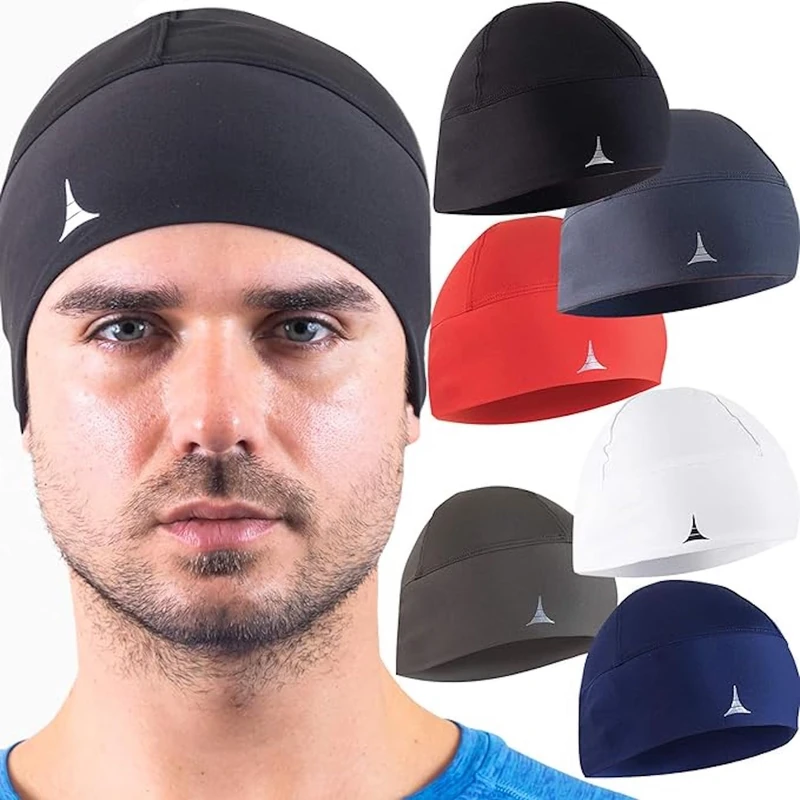 French Fitness Revolution Skull Cap Helmet Liner Running Beanie - Ultimate Thermal Retention and Performance Moisture Wicking. Fits Under Helmets