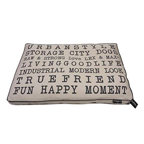 Lex & Max BOXBED TEXT URBAN 120X80 SAND