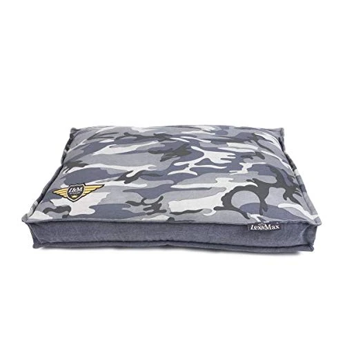 Lex & Max COVER BOXBED ARMY-CANVAS 120X80 GREY