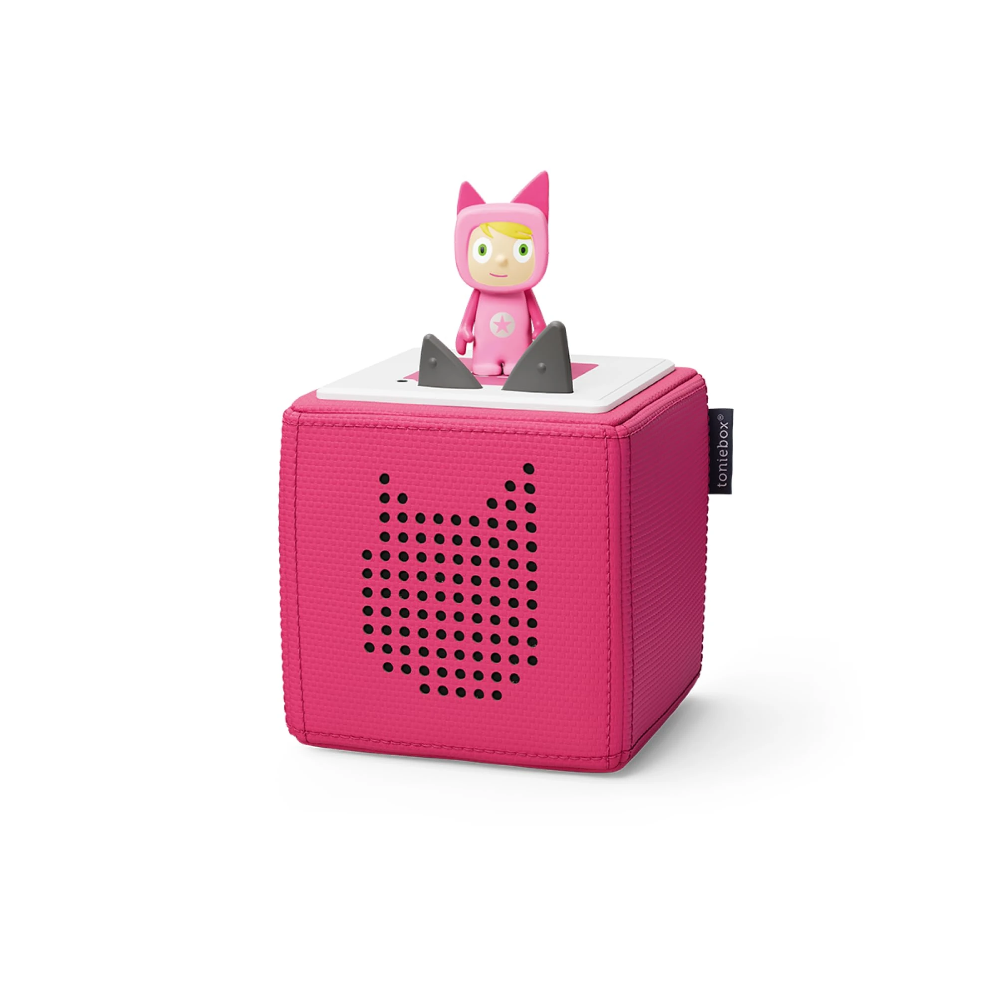 tonies Toniebox 1 Wireless Musical Storybox Starter Set, including 1 Creative, Pink
