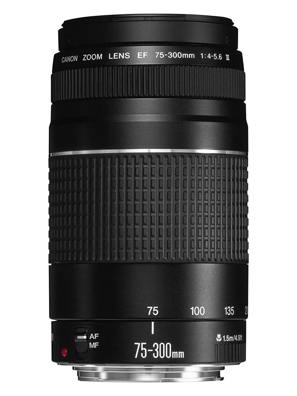 Canon EF 75-300mm f/4.0-5.6 III Filter Size 58mm Zoom Lens (Not USM) (Certified Refurbished)