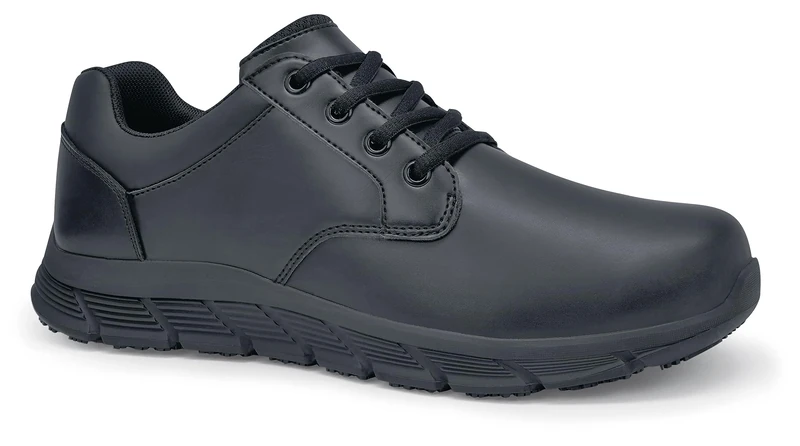 Shoes for Crews Work Shoes Saloon II Woman – Smart and Casual lace-up Trainers, Secure fit, Slip-Resistant, Water-Repellent, Leather, OB E SR – Low Shoe for Women