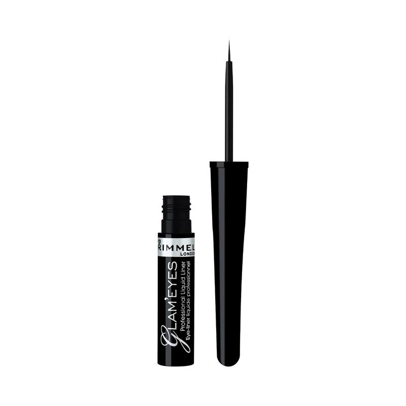 Rimmel Glam'eyes Professional Liquid Eye Liner, Black Glamour