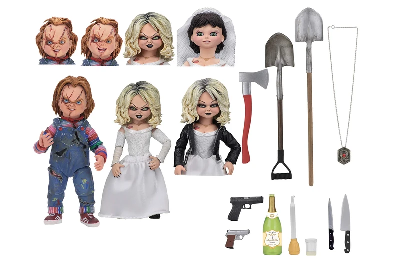 NECA Official Chucky and Friends Ultimate Tiffany 2 Pack Action Figures