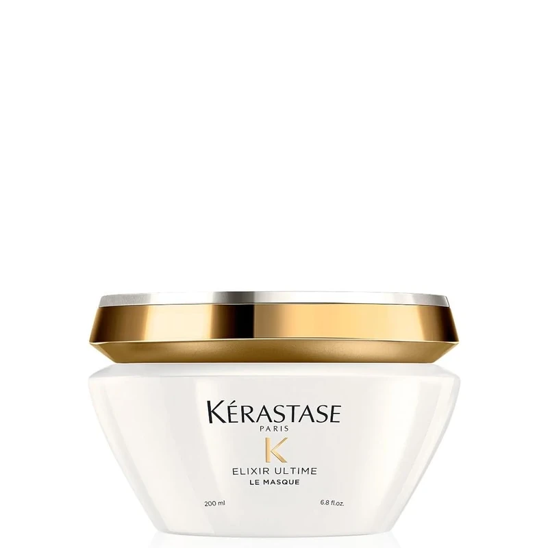 Kérastase Elixir Ultime, Oil-infused Lightweight Shine Conditioning Treatment, For Dull Hair, With Five Precious Oils, Masque Elixir Ultime, 200ml