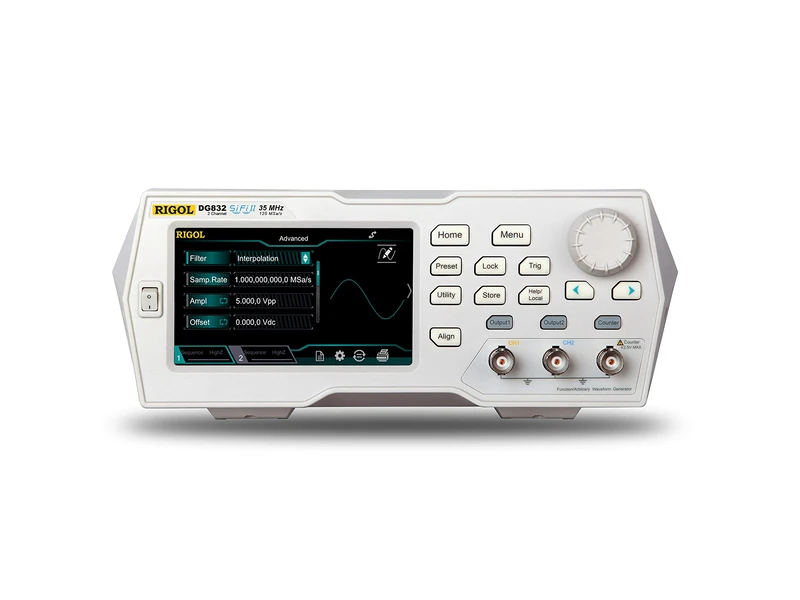 RIGOL DG832 Function/Arbitrary Waveform Generator,35MHz Maximum Output Frequency,125Msa/s,16bits,2 Output Channel,Built-in 160 Kinds of Arbitrary Waveforms - Image 1